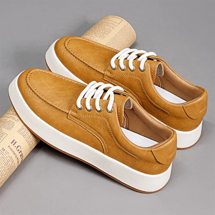 Split Leather Sneaker Casual Loafer Shoes